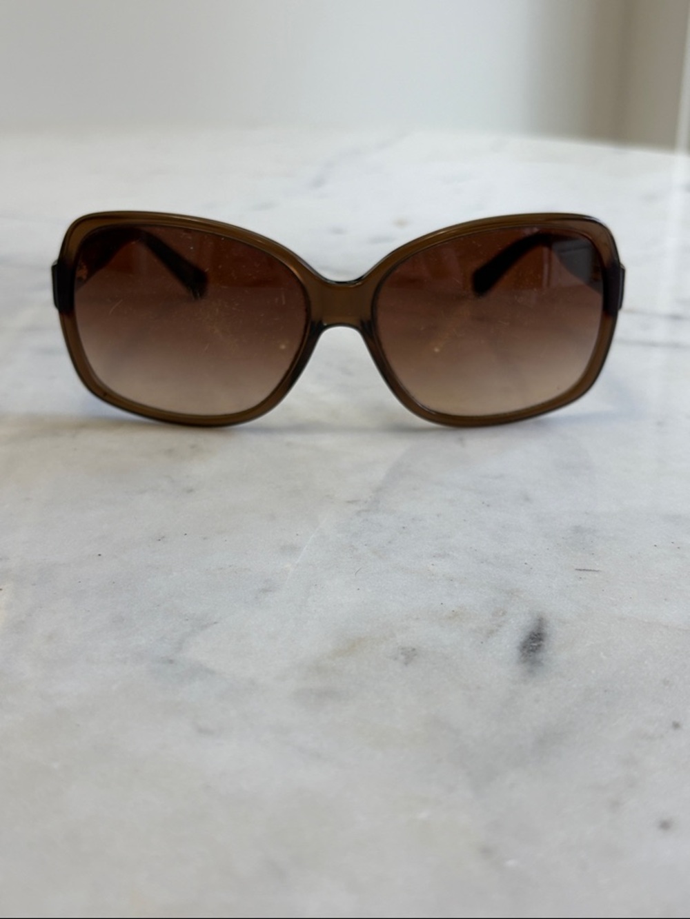 Coach Women's Brown Gradient Oversized Sunglasses